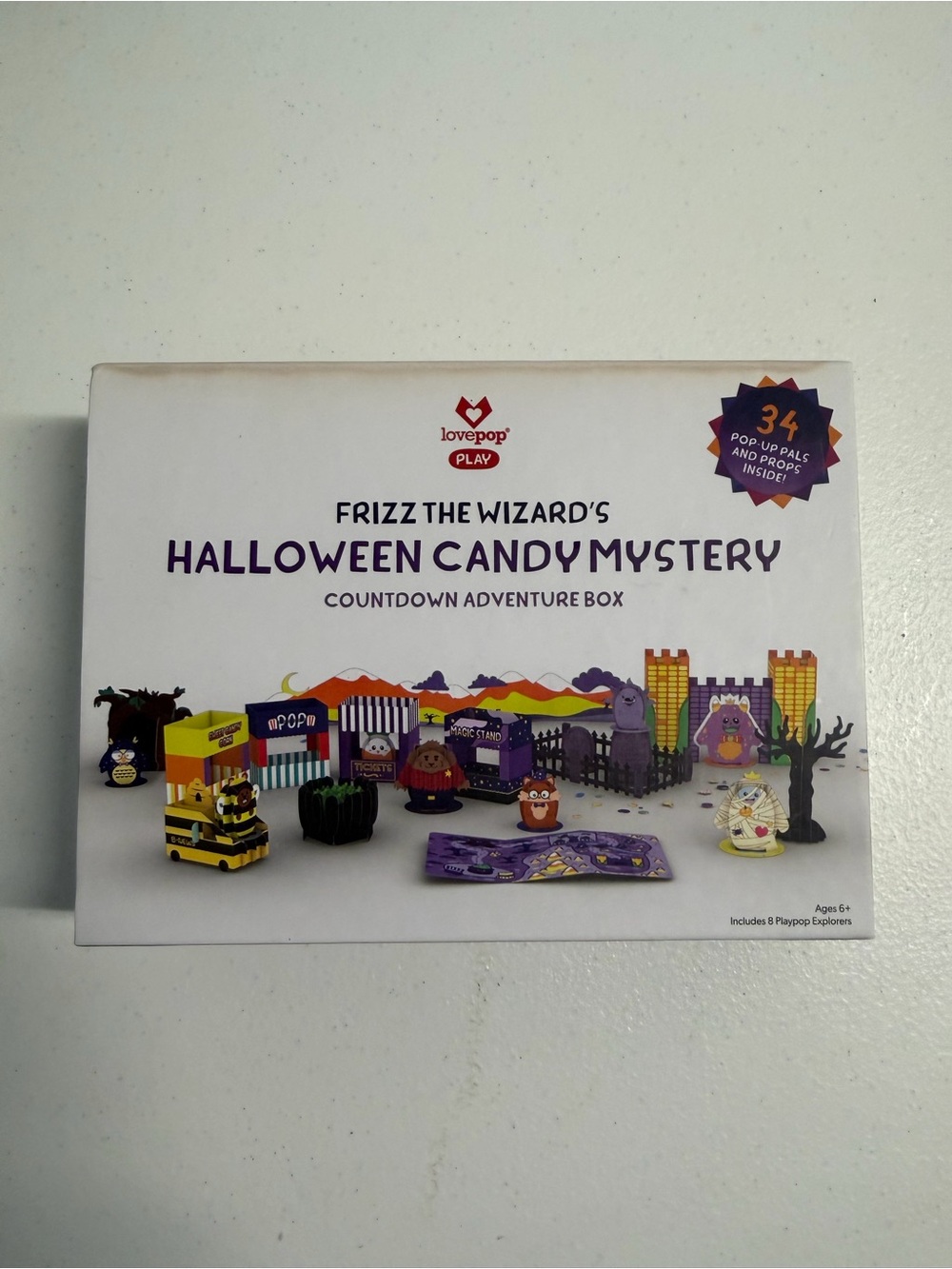 Lovepop Frizz the Wizard's Halloween Candy Mystery Adventure Game Box
